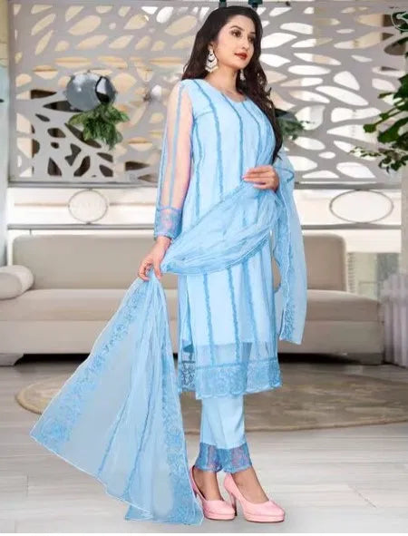 Kurta With Dupatta And Bottomwear