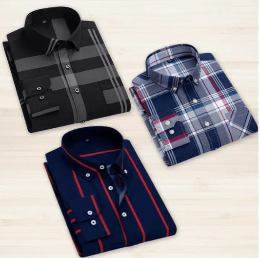 Pack of 3 Check Shirts