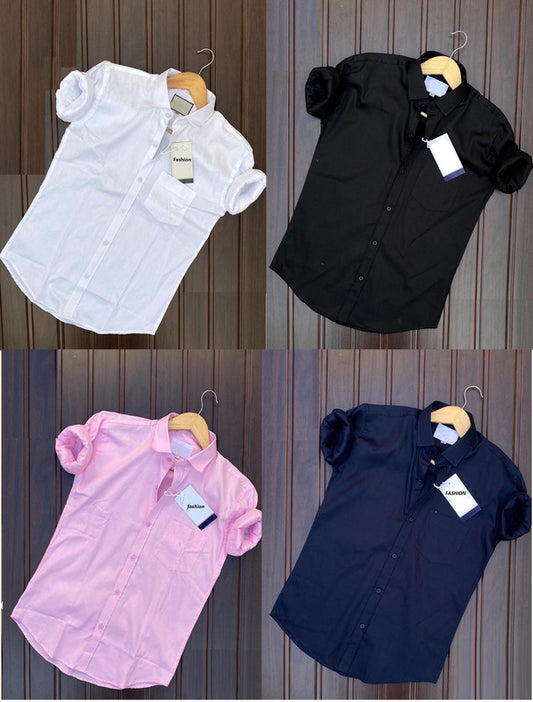 Pack of 4 Plain Shirts