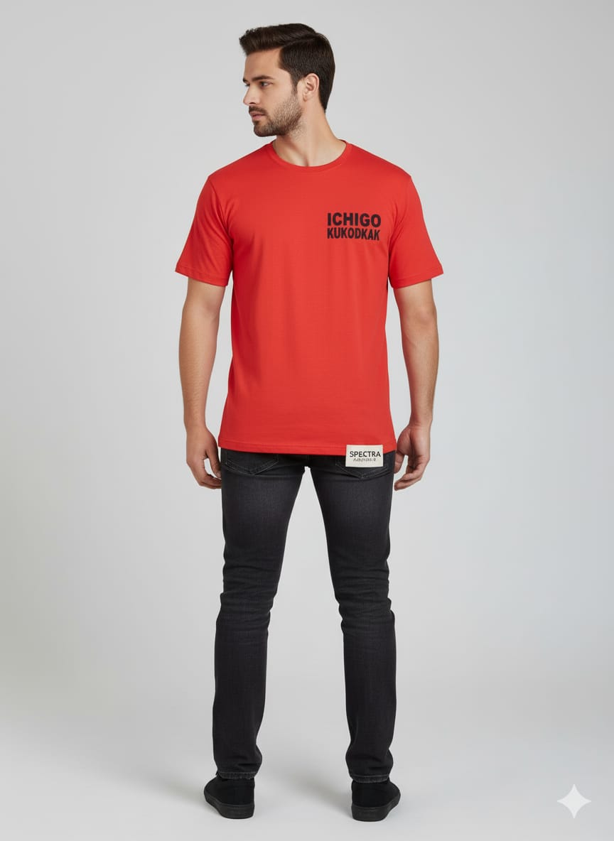 Bleach Ichigo Kurosaki Graphic T-Shirt | Soul Reaper Red Tee