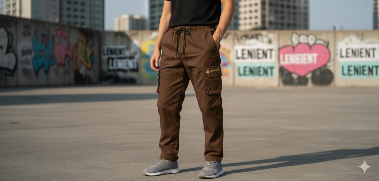 The LENIENT Outdoor & Street DARK BROWN Cargo Pant Collection