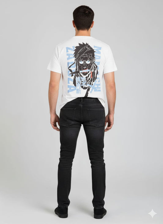 White Anime Graphic T-Shirt White Anime Graphic T-Shirt