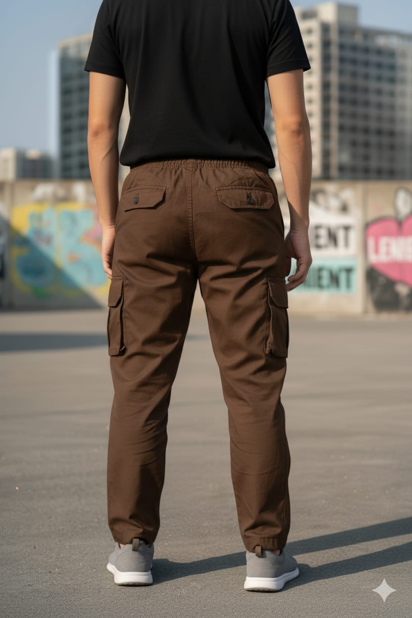 The LENIENT Outdoor & Street DARK BROWN Cargo Pant Collection