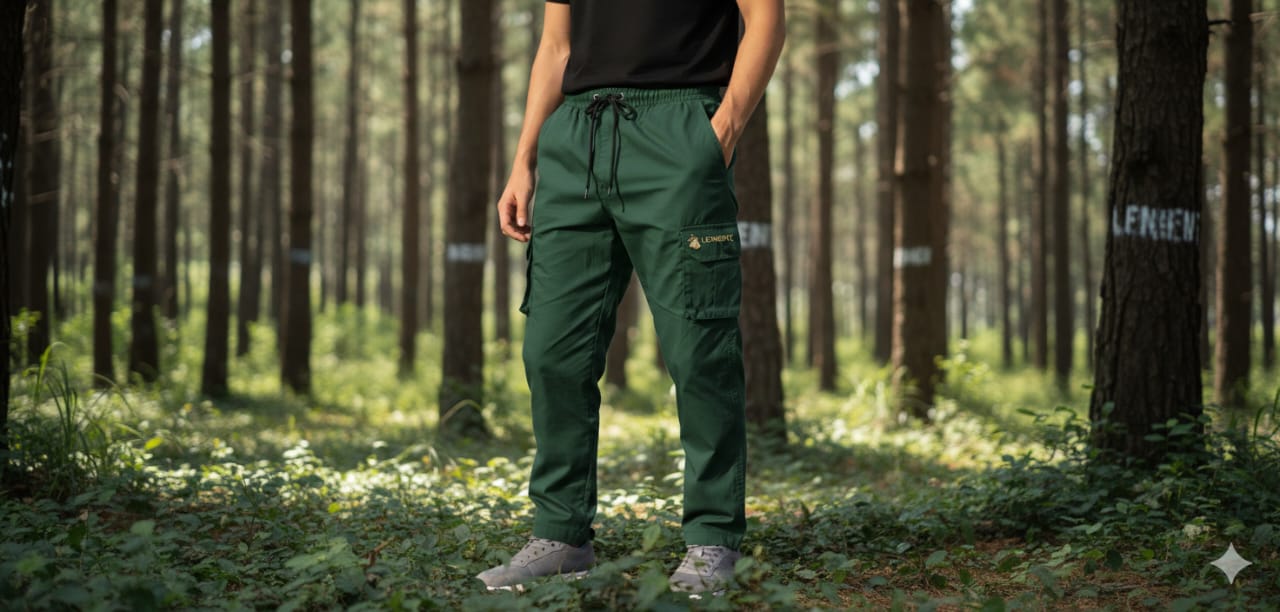 The LENIENT Outdoor & Street FOREST GREEN Cargo Pant Collection